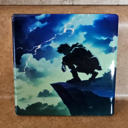 Ceramic Coaster/Tile - Until I Fall